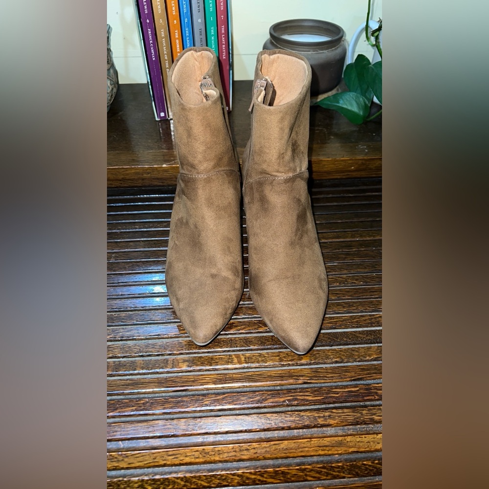 Target Tan Suede‎ Ankle Booties